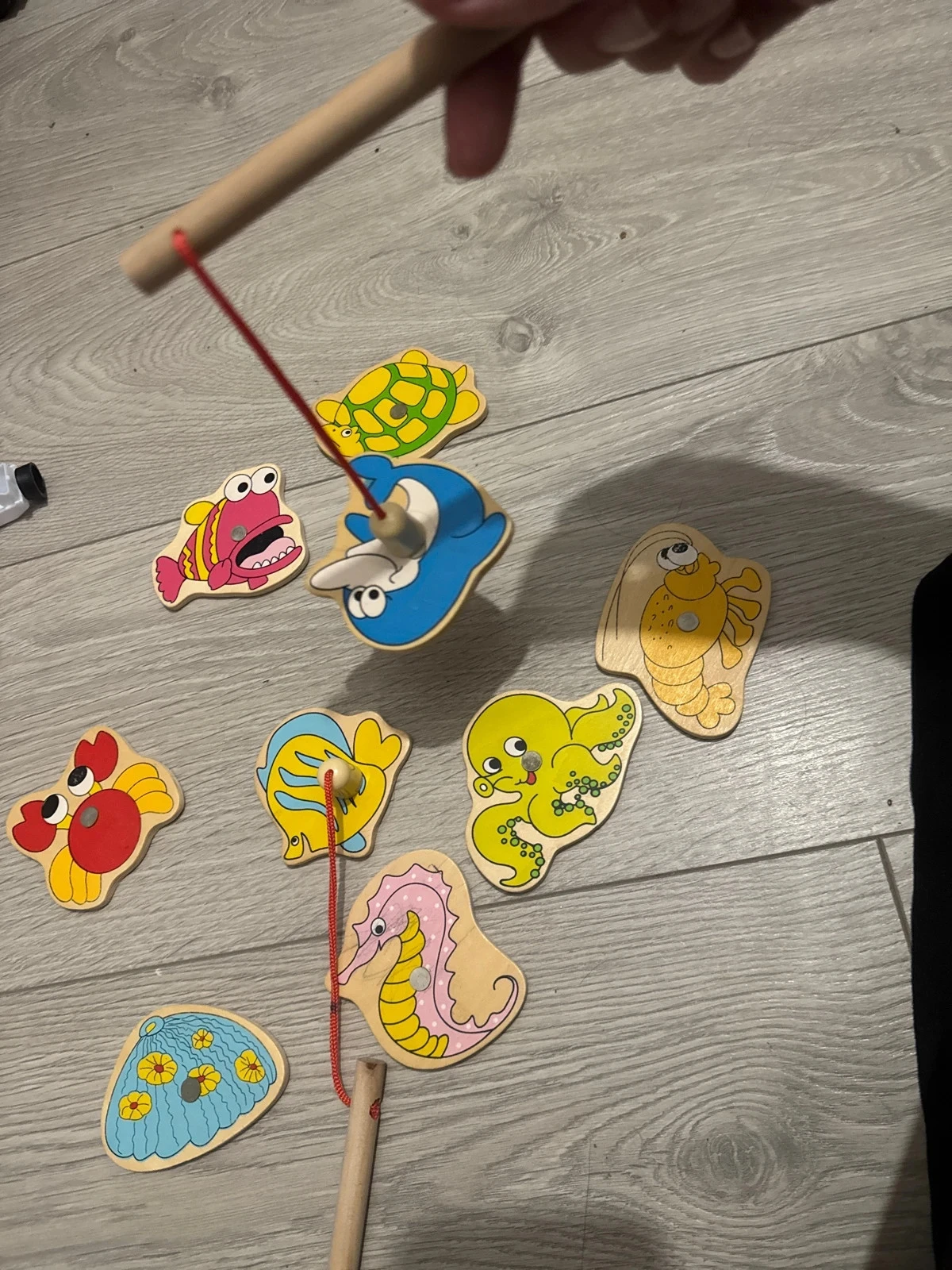 Magnetic wooden fishing game 🐠 – photo 2